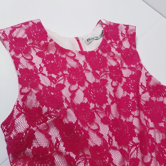 Eliza J Pink Lace A Line Dress - Picture 8 of 12